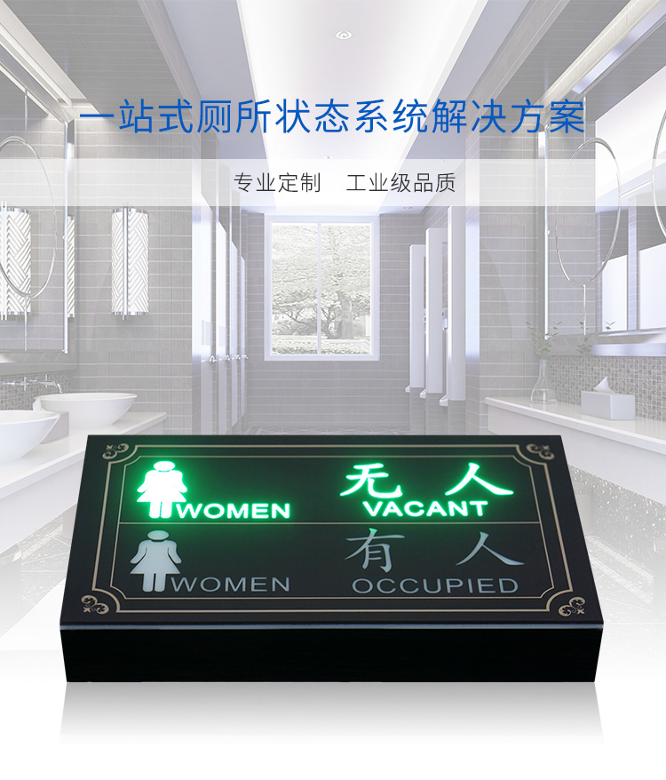 廁所門頭狀態顯示屏