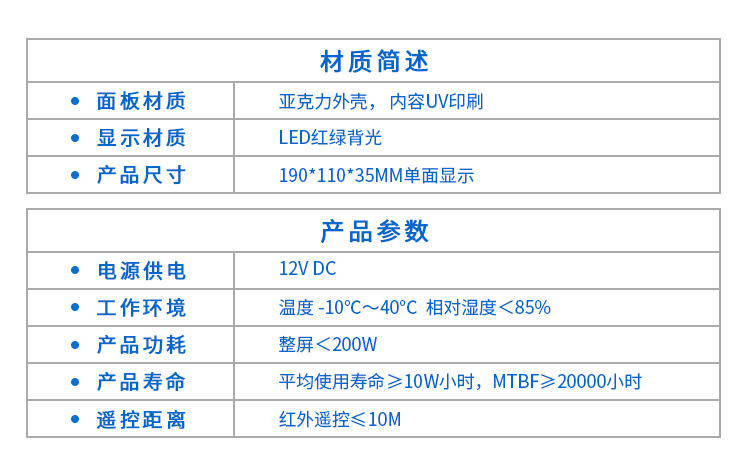 智慧廁所門頭狀態顯示屏
