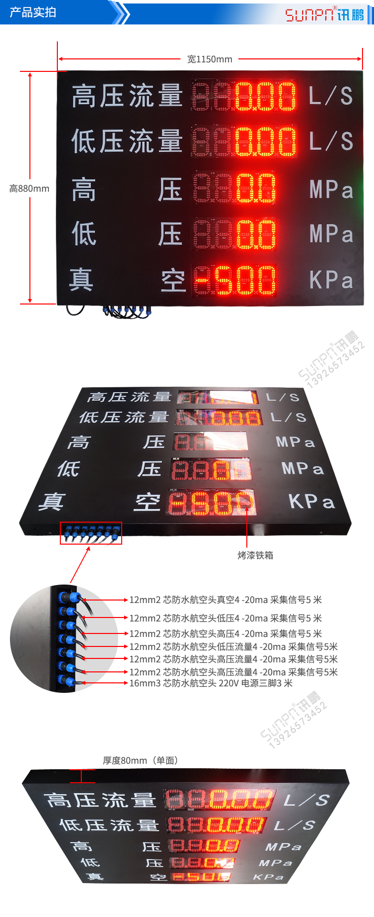 模擬量信號(hào)顯示屏