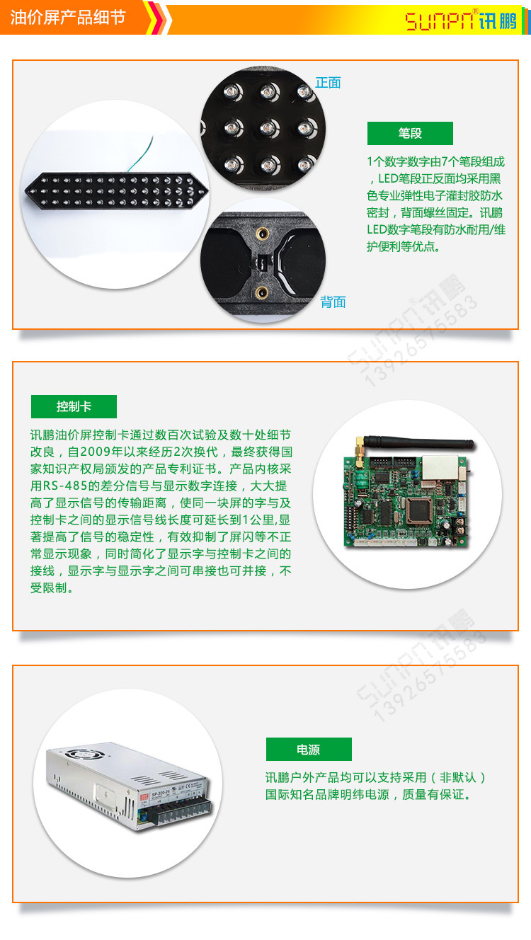 戶外油價屏產品細節