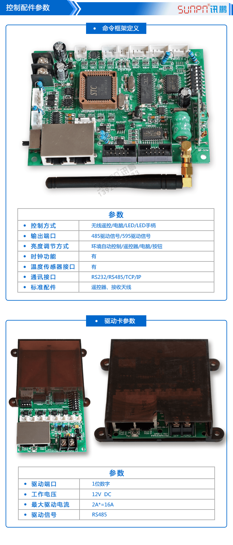 LED戶外電子時鐘配件參數