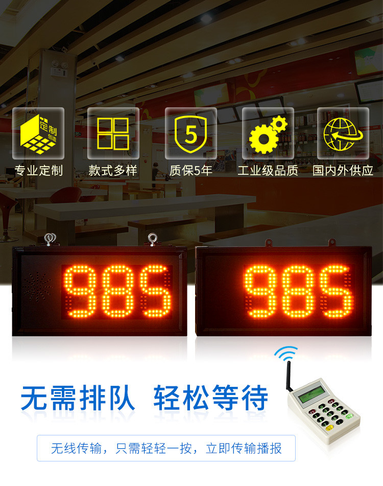 LED取餐叫號屏產(chǎn)品引言 LED取餐叫號屏產(chǎn)品引言