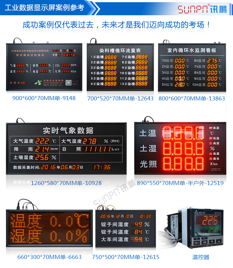 工業數據采集顯示屏案例參考