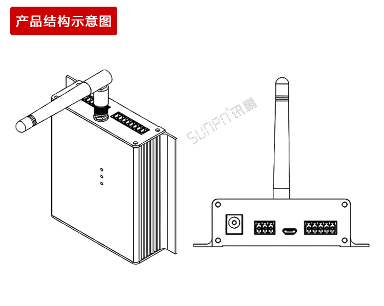 USB數(shù)據(jù)采集器產(chǎn)品結(jié)構(gòu)圖