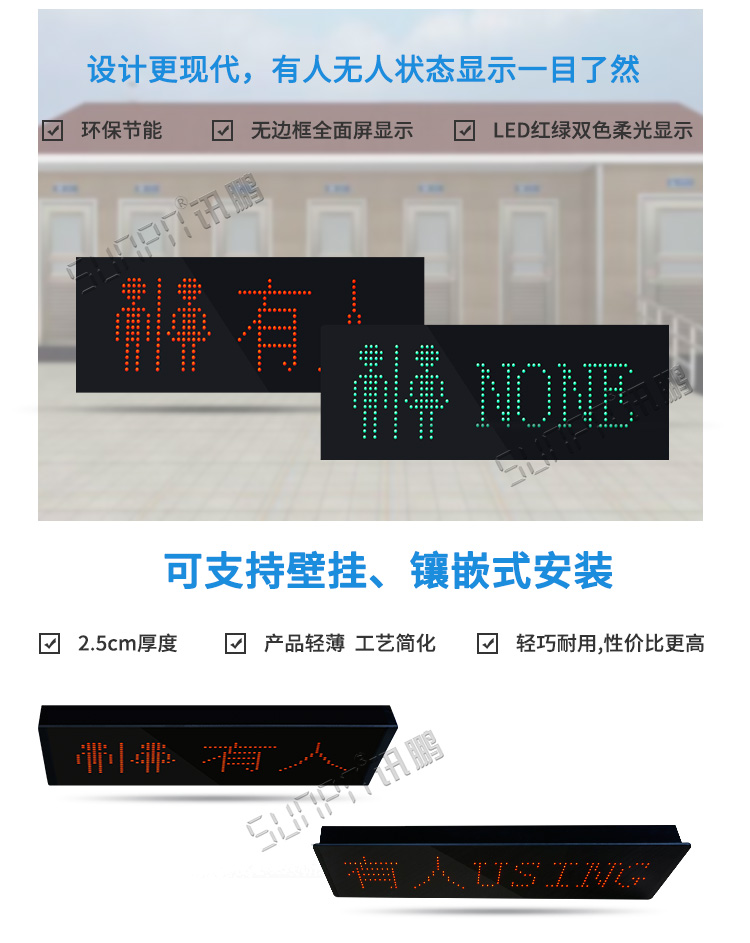 蹲位引導(dǎo)系統(tǒng)門(mén)頭屏產(chǎn)品介紹