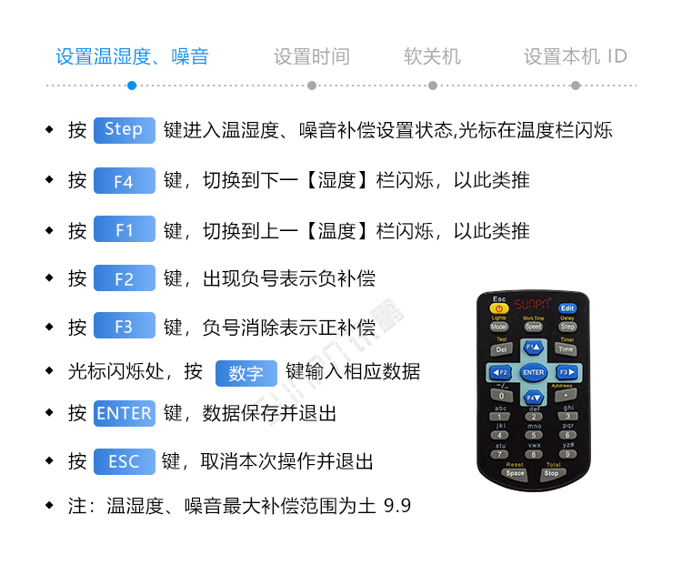 溫室溫濕度監(jiān)測遙控操作說明