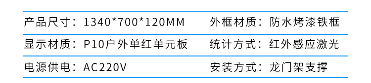 人流量監(jiān)測(cè)系統(tǒng)產(chǎn)品參數(shù)