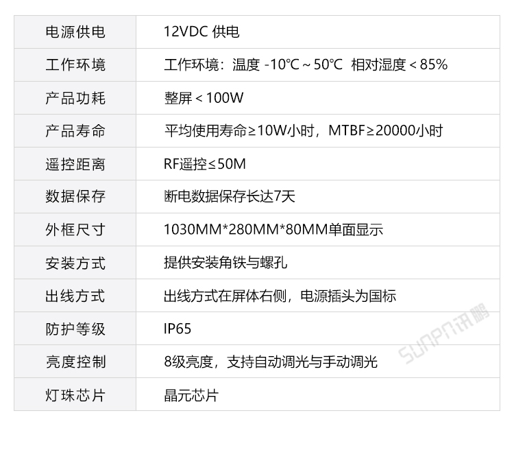 戶外電子鐘產品參數 戶外電子鐘產品參數