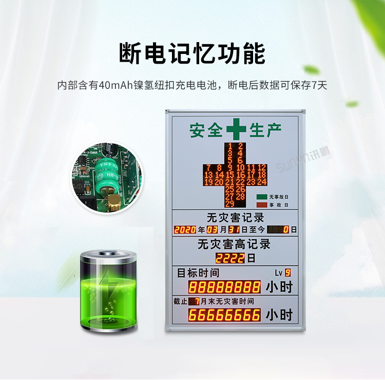 安全天數(shù)揭示牌斷電記憶功能 安全天數(shù)揭示牌斷電記憶功能