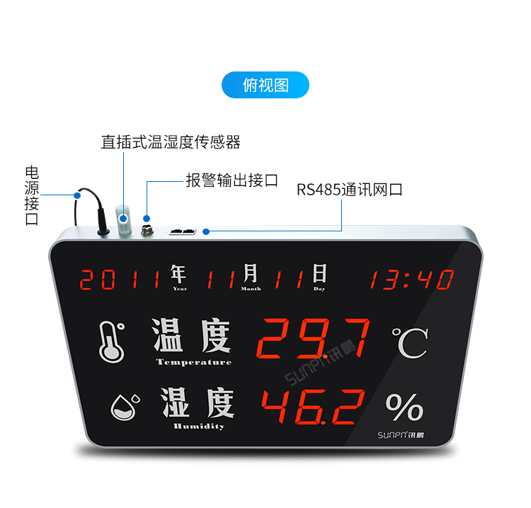 溫濕度顯示屏-產品細節