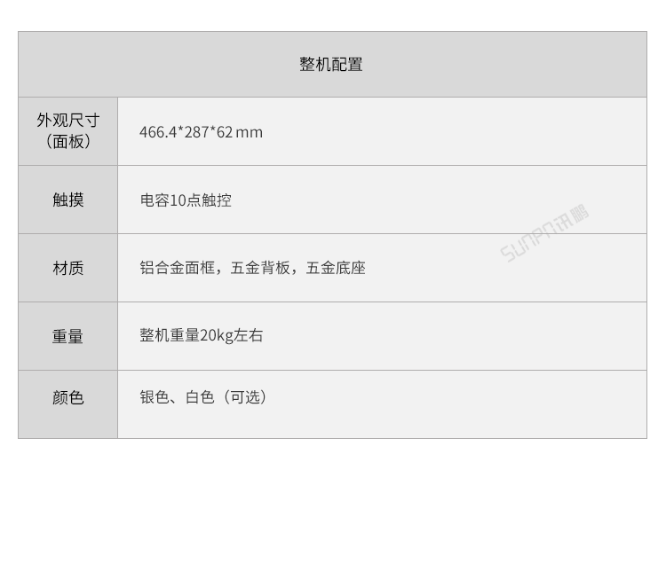 工業(yè)觸摸一體機-產品規(guī)格 工業(yè)觸摸一體機-產品規(guī)格