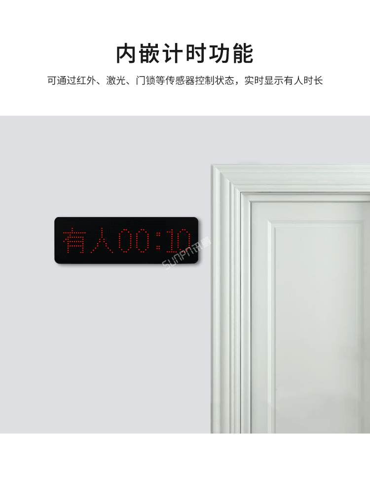 智慧公廁有人無(wú)人顯示屏-內(nèi)嵌計(jì)時(shí)功能